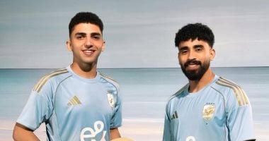 مزيج بين السماوي والذهبي فى  قميص الأهلي الثالث للموسم الحالي.. صور