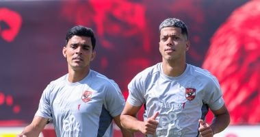 شاهد "نيولوك" إمام عاشور فى مران الأهلى بحضور بن شرقى