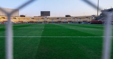 استاد السلام يتزين لاستضافة مباراة الأهلى وبيراميدز فى الدورى.. صور