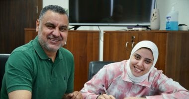 الأهلي يوجّه الشكر لدعاء الغباشي لاعبة الطائرة