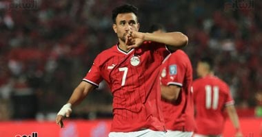 "العارضة" تحرم تريزيجيه من تسجيل الهدف الأول لمنتخب مصر أمام اثيوبيا