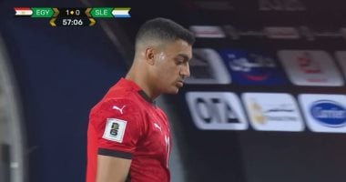 شوبير ومصطفى محمد وإبراهيم عادل على دكة منتخب مصر أمام إثيوبيا
