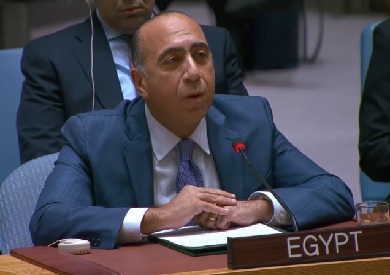 السفير إيهاب عوض  مندوب مصر الدائم بالأمم المتحدة